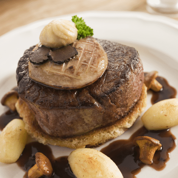 Tournedos de chapon aux châtaignes